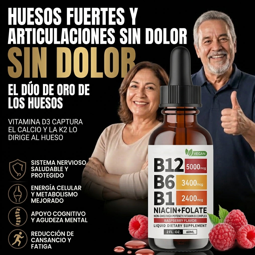 Complejo B12 Líquido · B12 + B6 + B1 Sublingual