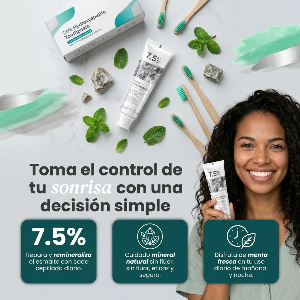 Pasta Dental Nano-Hidroxiapatita 7.5% · Sensibilidad y Esmalte