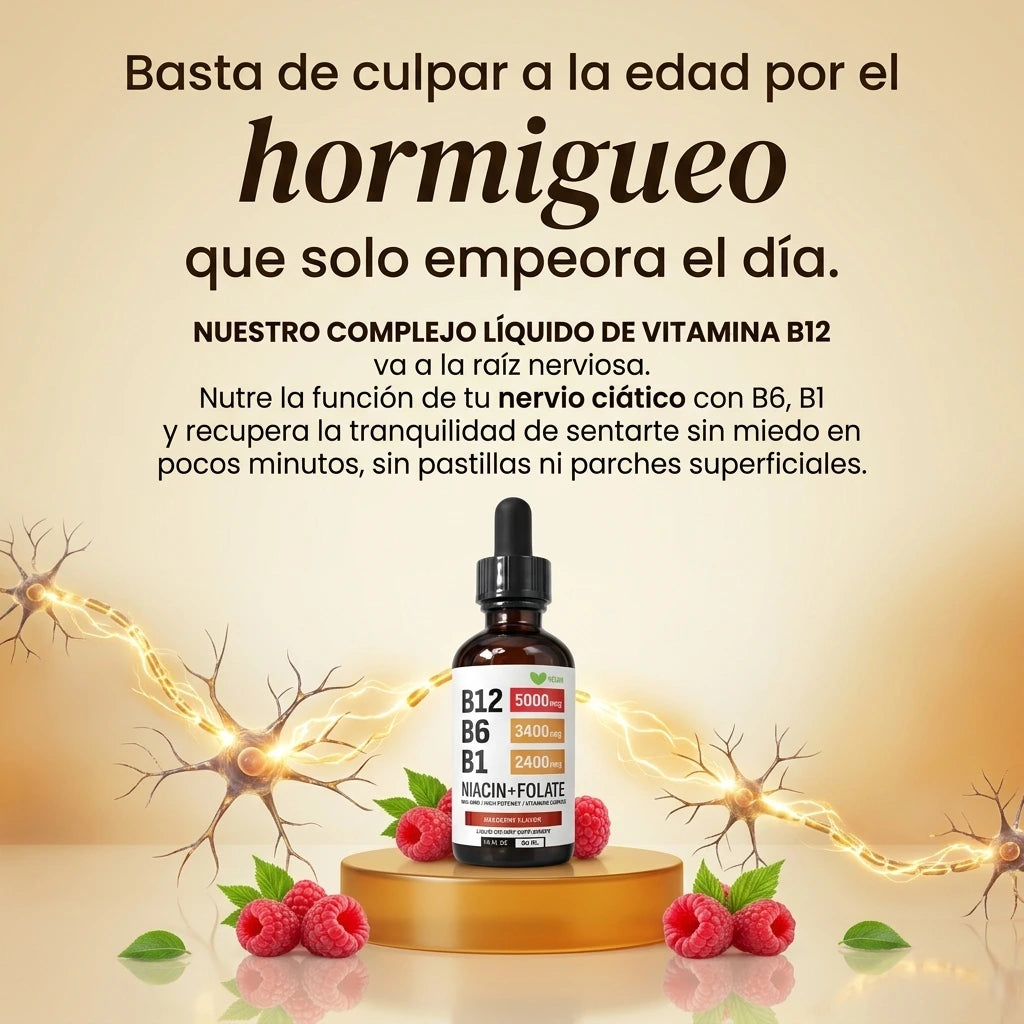 Complejo B12 Líquido · B12 + B6 + B1 Sublingual